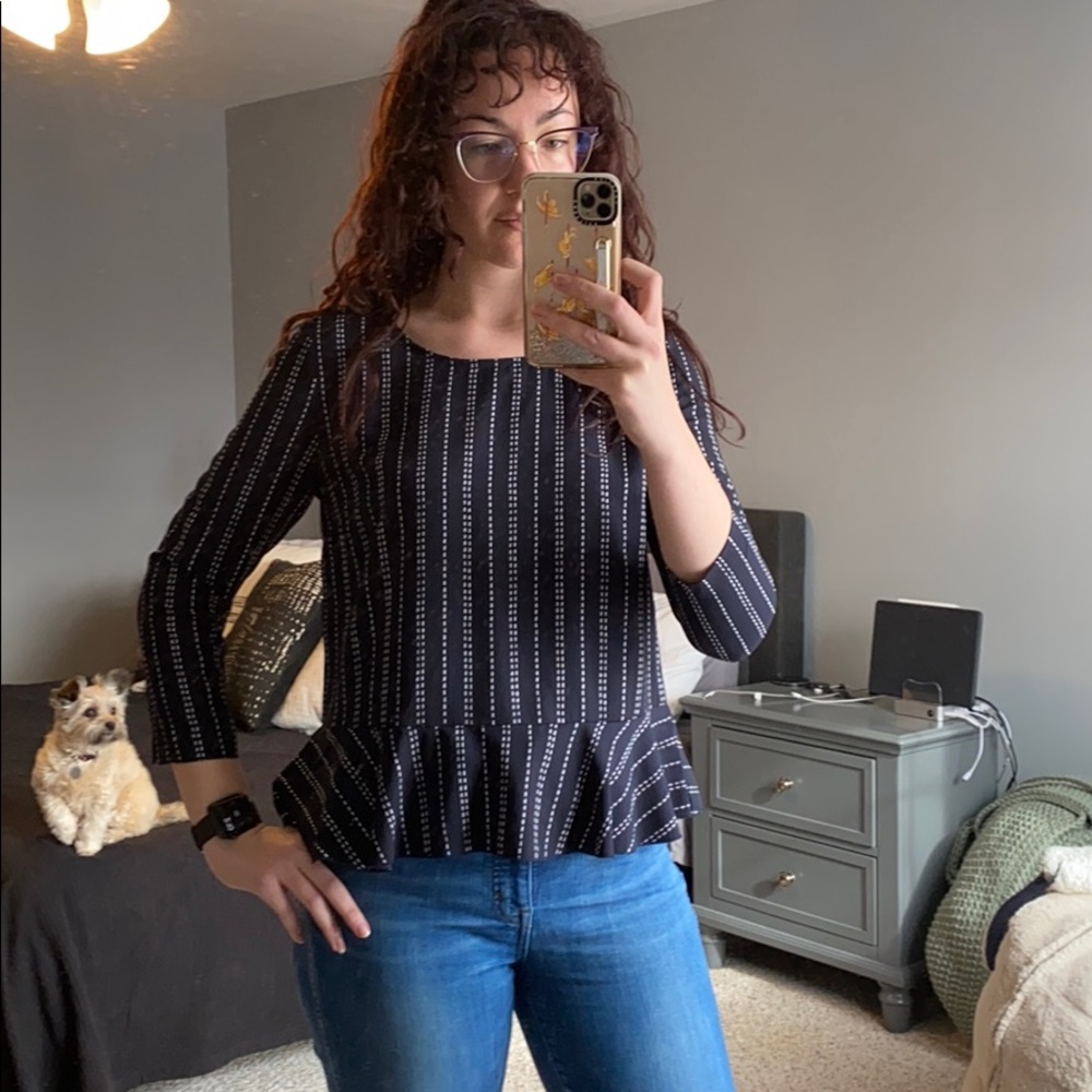 Ann Taylor Peplum Blouse